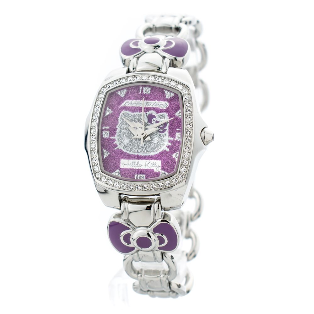 Silberne Edelstahl-Armbanduhr