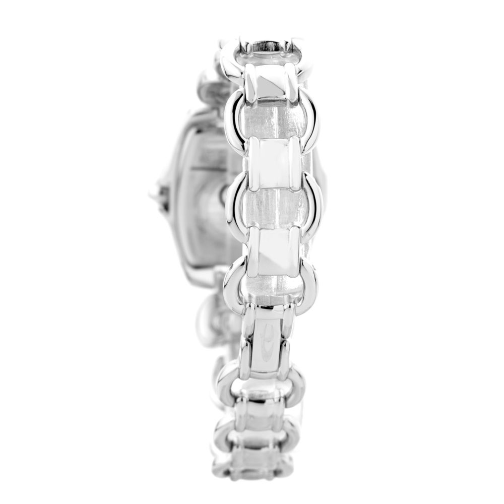 Silberne Edelstahl-Armbanduhr