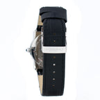 Orologio elegante in pelle nera