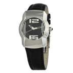 Black Leather Dress Watch