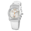 White Leather Dress Watch