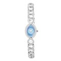 Silberne Edelstahl-Armbanduhr