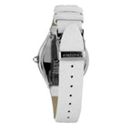 Weiße Lederarmbanduhr