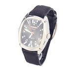 Black Leather Dress Watch