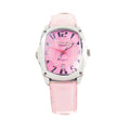 Multicolor Leder-Armbanduhr