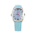 Blue Leather Dress Watch