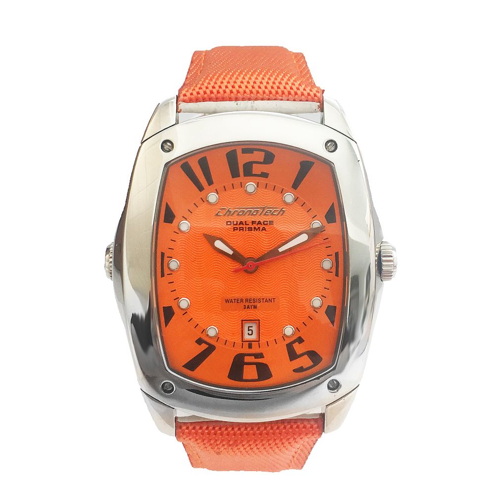 Orologio da donna in pelle arancione