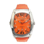 Orologio da donna in pelle arancione