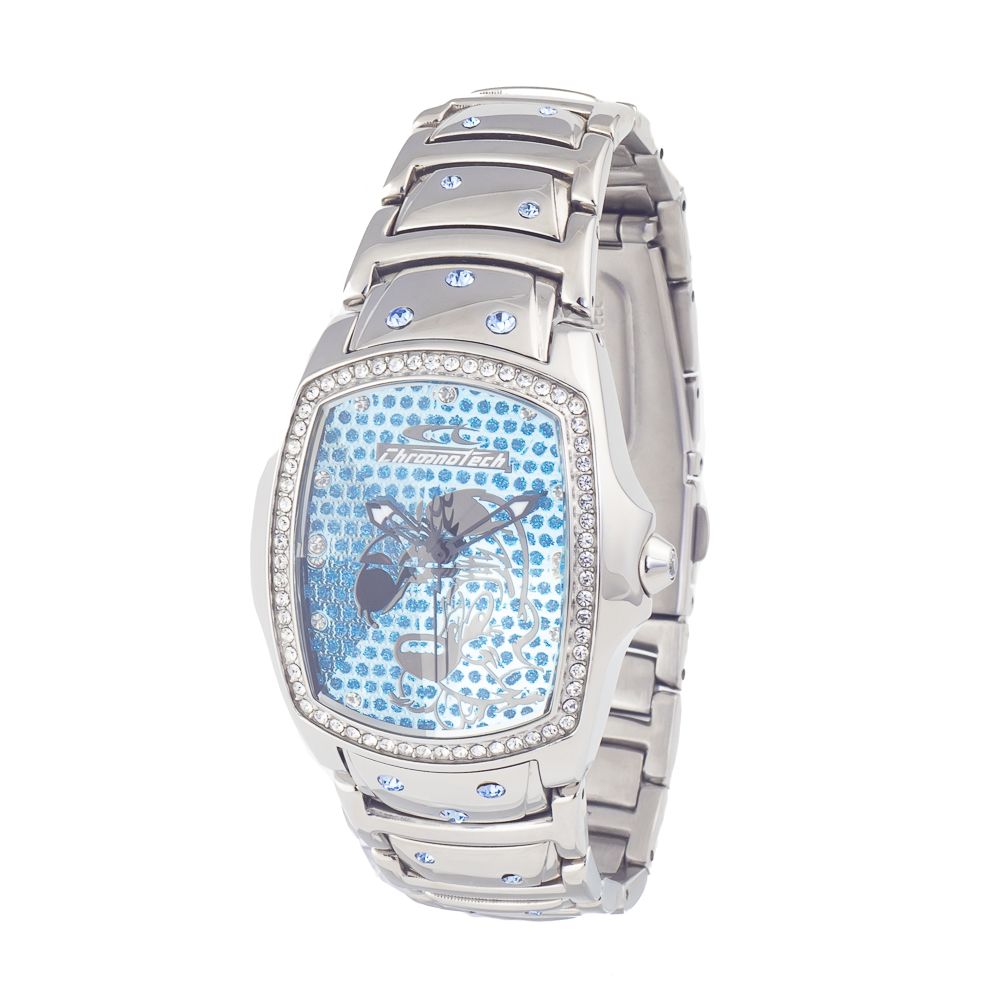 Orologio elegante in acciaio inossidabile argento