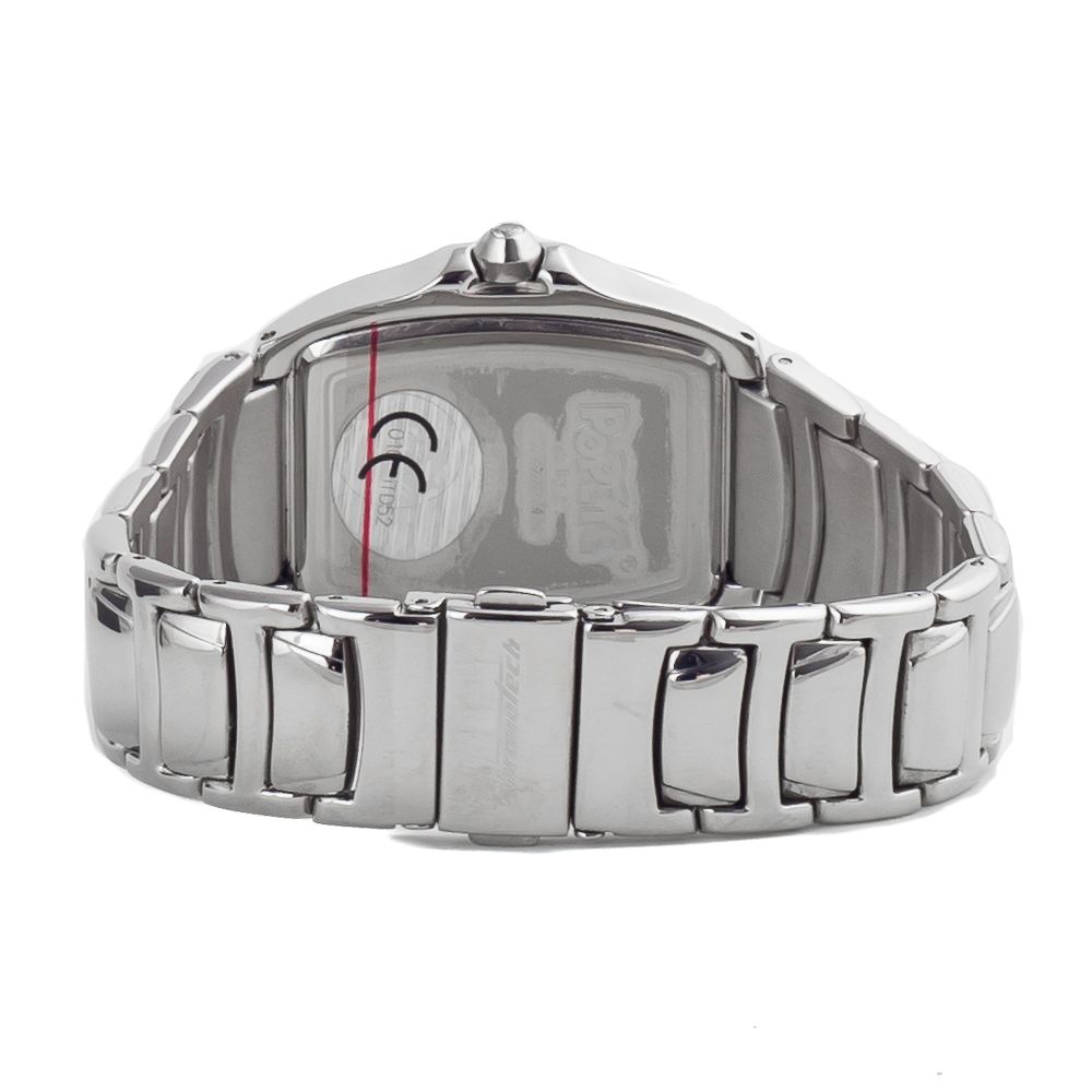 Silberne Edelstahl-Dresswatch
