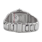 Silberne Edelstahl-Dresswatch