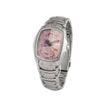 Silberne Edelstahl-Armbanduhr