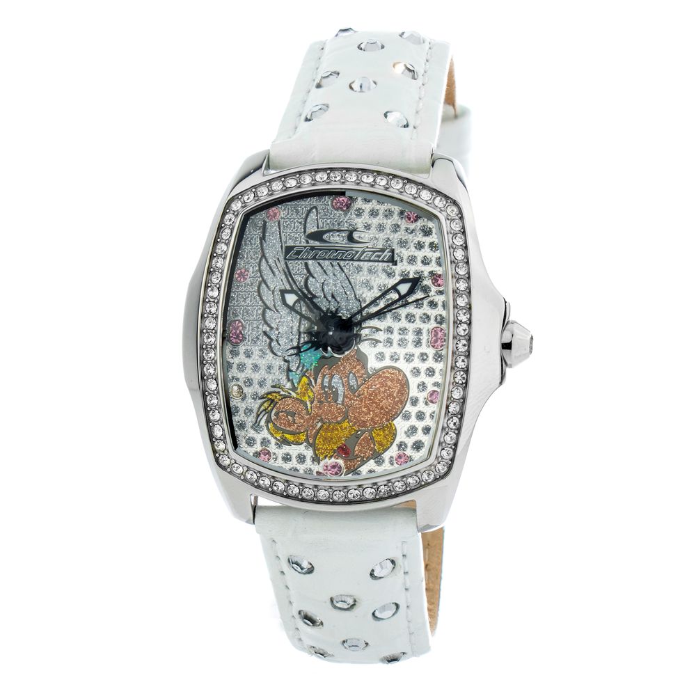 Orologio da donna in pelle bianca