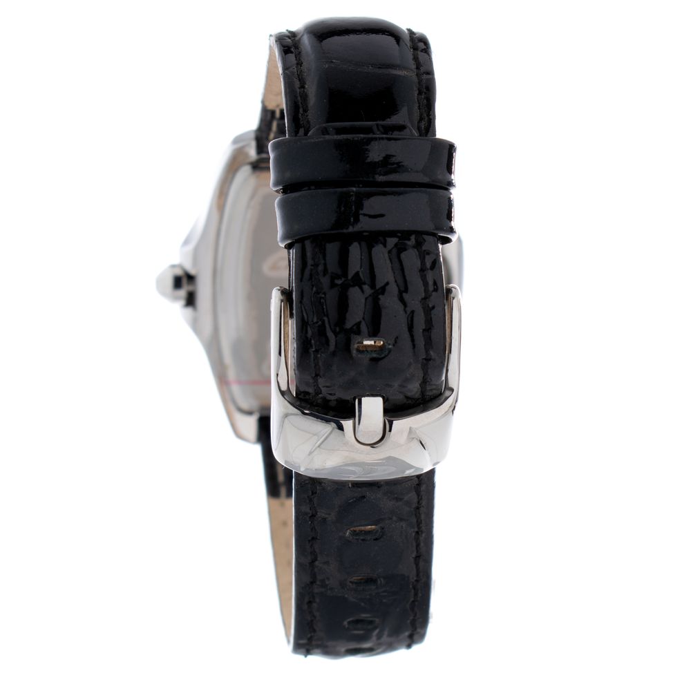 Orologio elegante in pelle nera