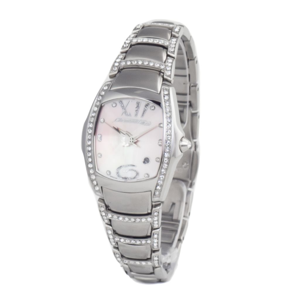 Orologio elegante in acciaio inossidabile argento