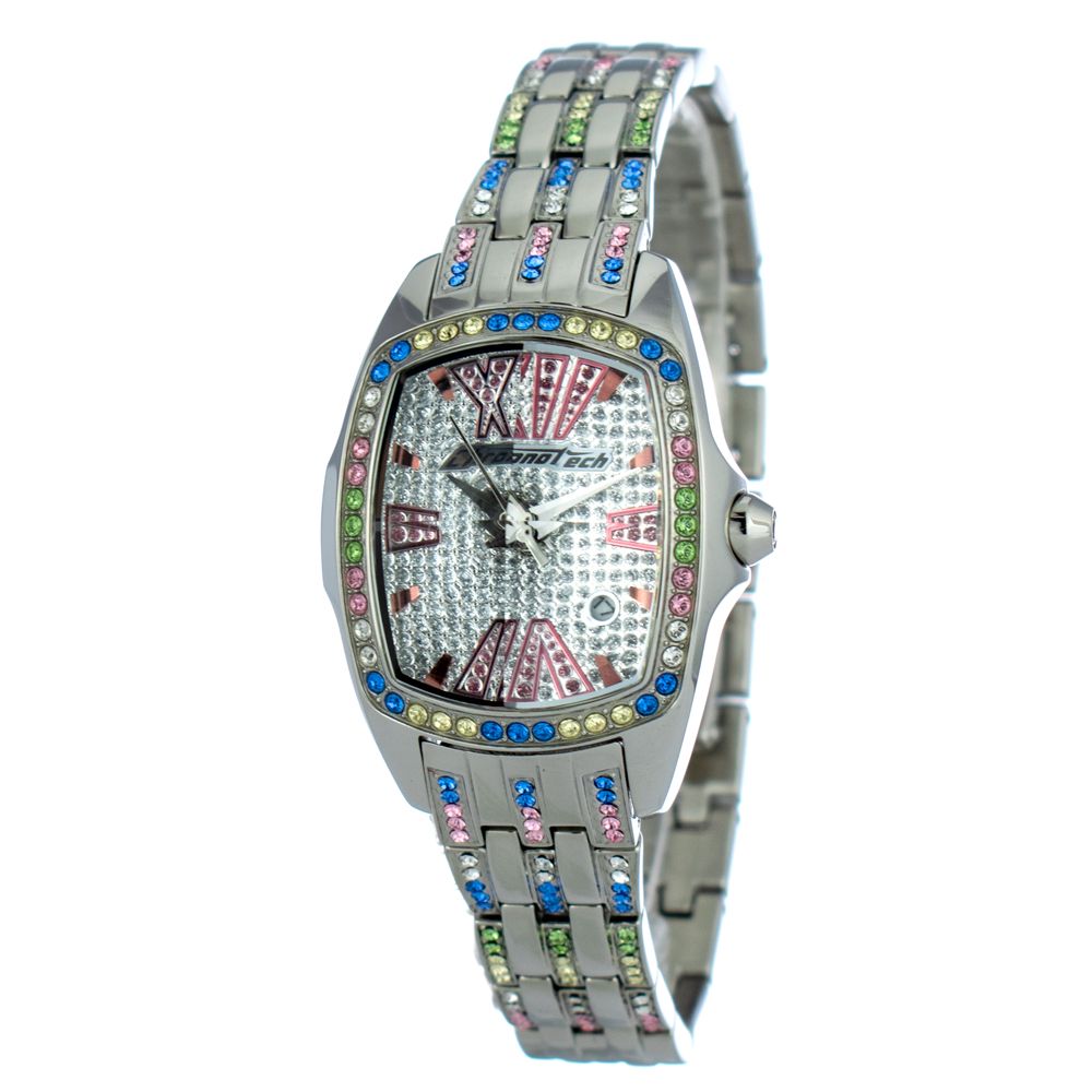 Orologio elegante in acciaio inossidabile argento
