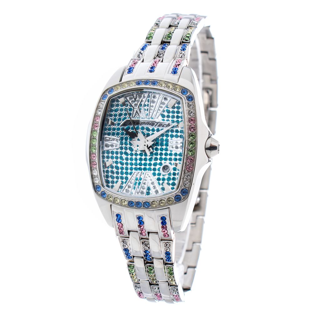Orologio elegante in acciaio inossidabile argento