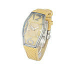 Orologio elegante in pelle bicolore