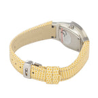 Orologio elegante in pelle bicolore