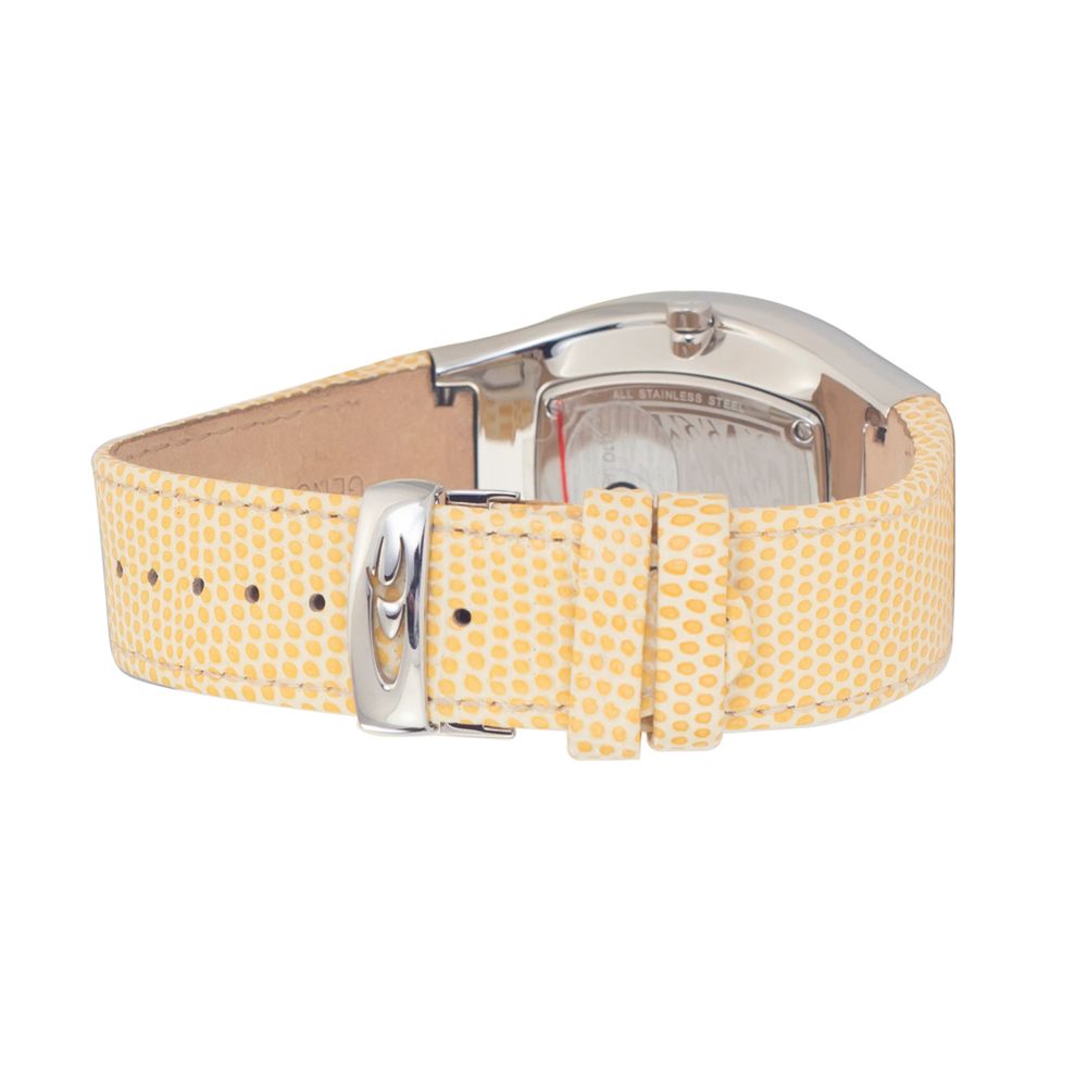 Zweifarbige Lederuhr