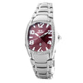 Silberne Edelstahl-Dresswatch