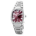 Silberne Edelstahl-Dresswatch