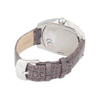 Gray Leather Dress Watch