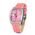 Mehrfarbige Leder-Dresswatch