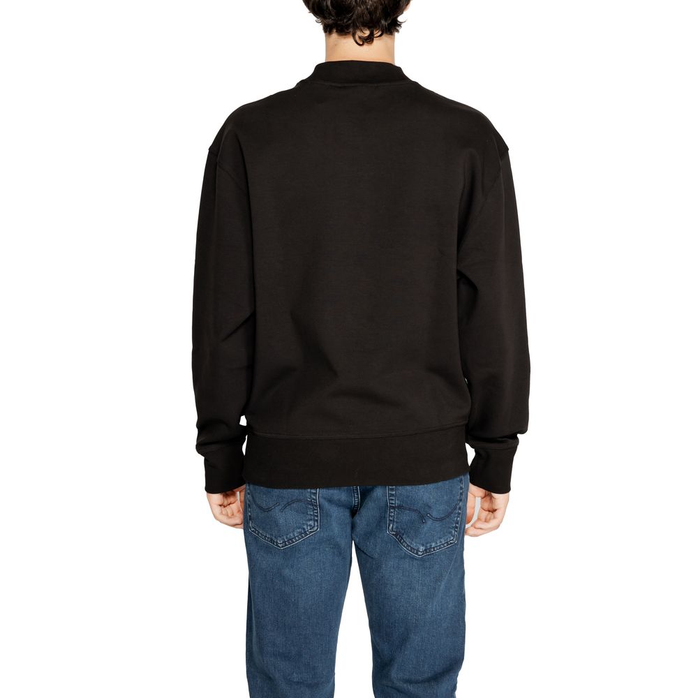 Schwarzes Sweatshirt aus recycelter Baumwolle