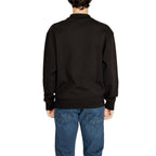 Schwarzes Sweatshirt aus recycelter Baumwolle