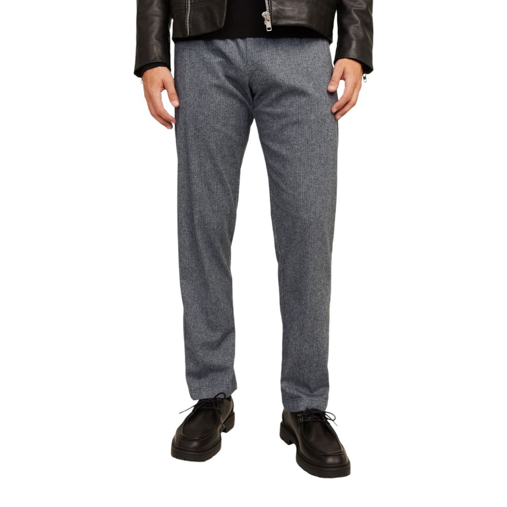 Pantalone casual in cotone grigio