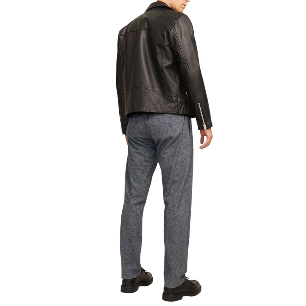 Pantalone casual in cotone grigio