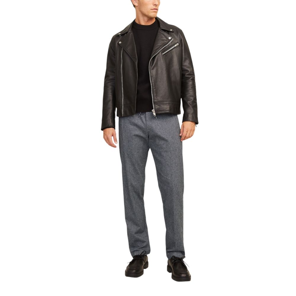 Pantalone casual in cotone grigio
