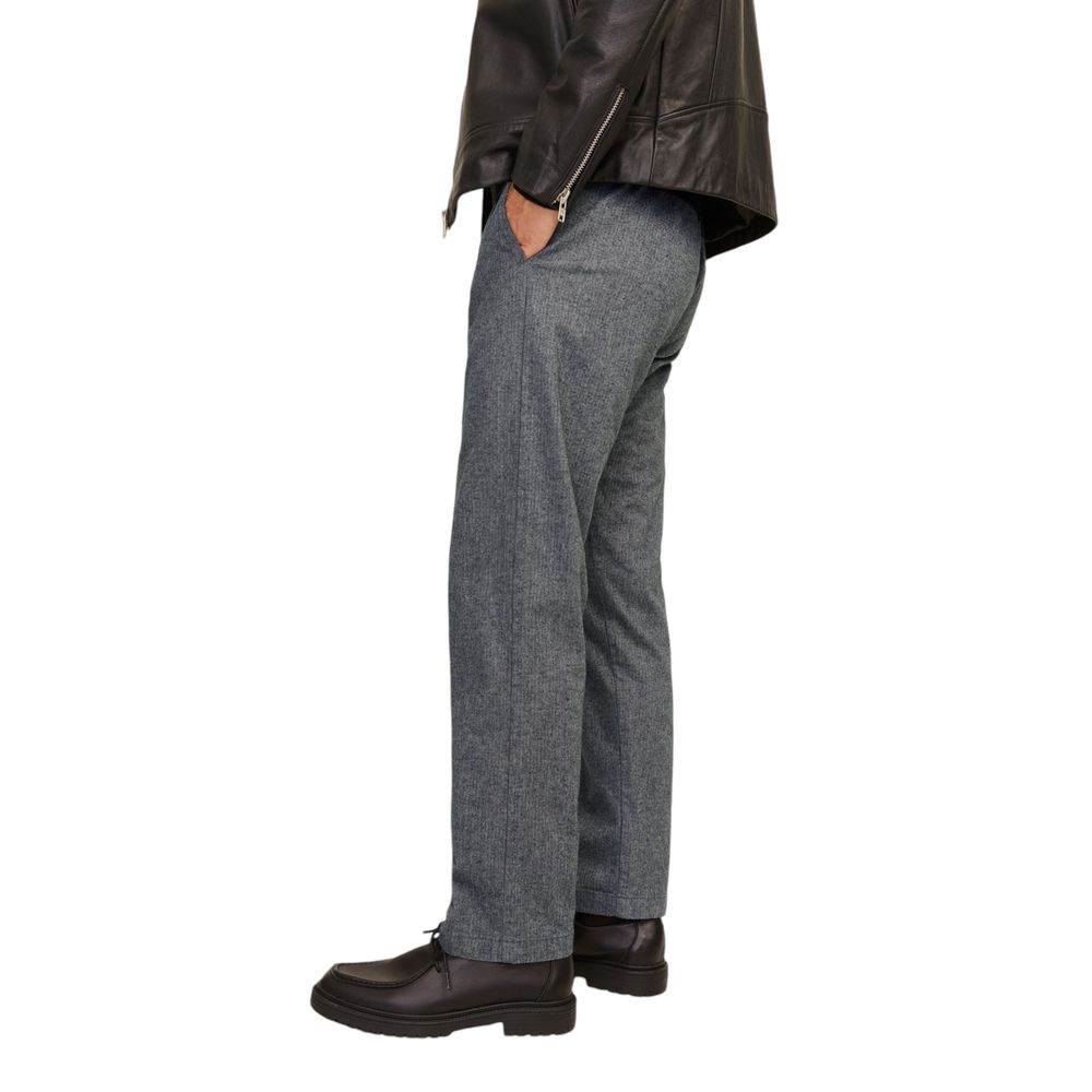 Pantalone casual in cotone grigio