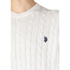 Weißes Baumwollsweatshirt