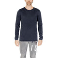 Blaues Baumwoll-Sweatshirt