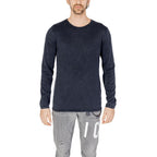 Blaues Baumwoll-Sweatshirt