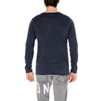 Blaues Baumwoll-Sweatshirt
