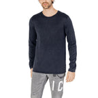 Blaues Baumwoll-Sweatshirt