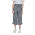 Black Viscose Cropped Pants