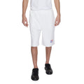 Weiße Bermuda-Shorts aus Baumwolle