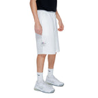 White Cotton Bermuda Shorts