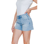 Light Blue Cotton Shorts