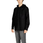 Black Cotton Shell Jacket