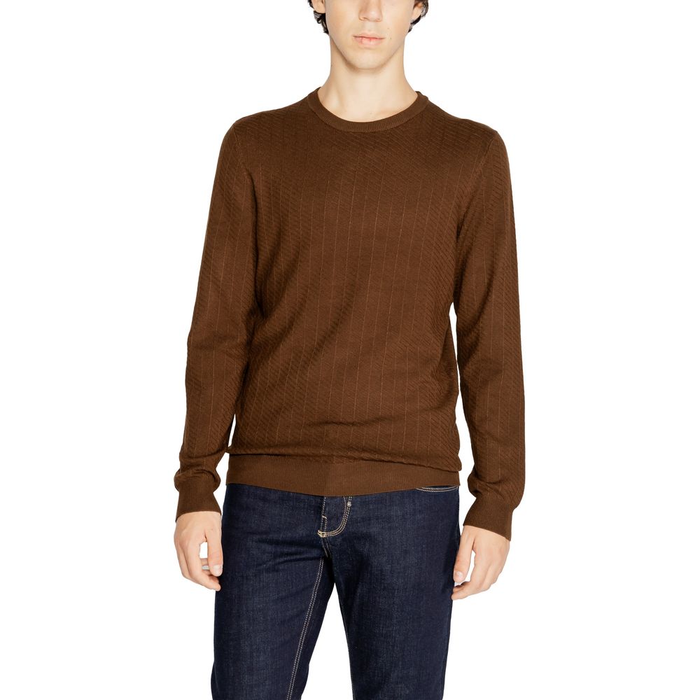 Braunes Viskose-Sweatshirt