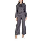 Gray Polyester Blazer