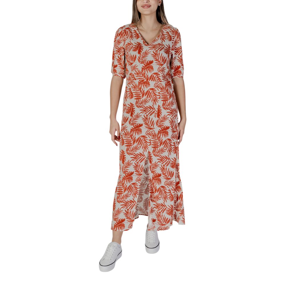 Vestito lungo in viscosa rossa