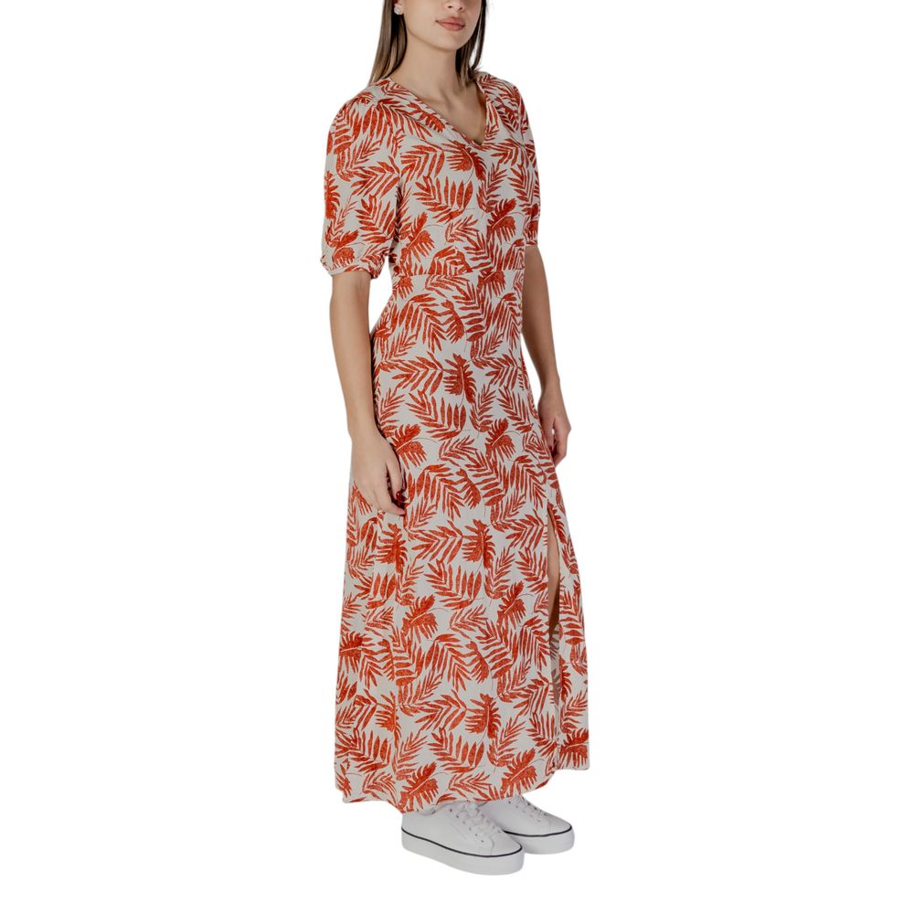 Vestito lungo in viscosa rossa