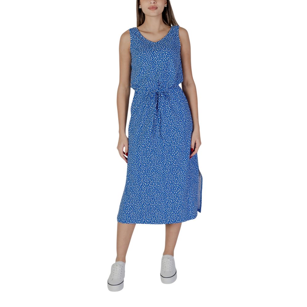 Weißes langes Kleid aus Baumwolle