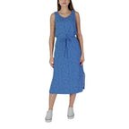 Weißes langes Kleid aus Baumwolle